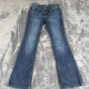 Wrangler Jeans Womens Size 7x34 Flaree Riding Bootcut Stretch Denim Medium Wash